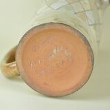 Pitcher and glasses with harlequin decoration, Atelier du Vieux Moulin