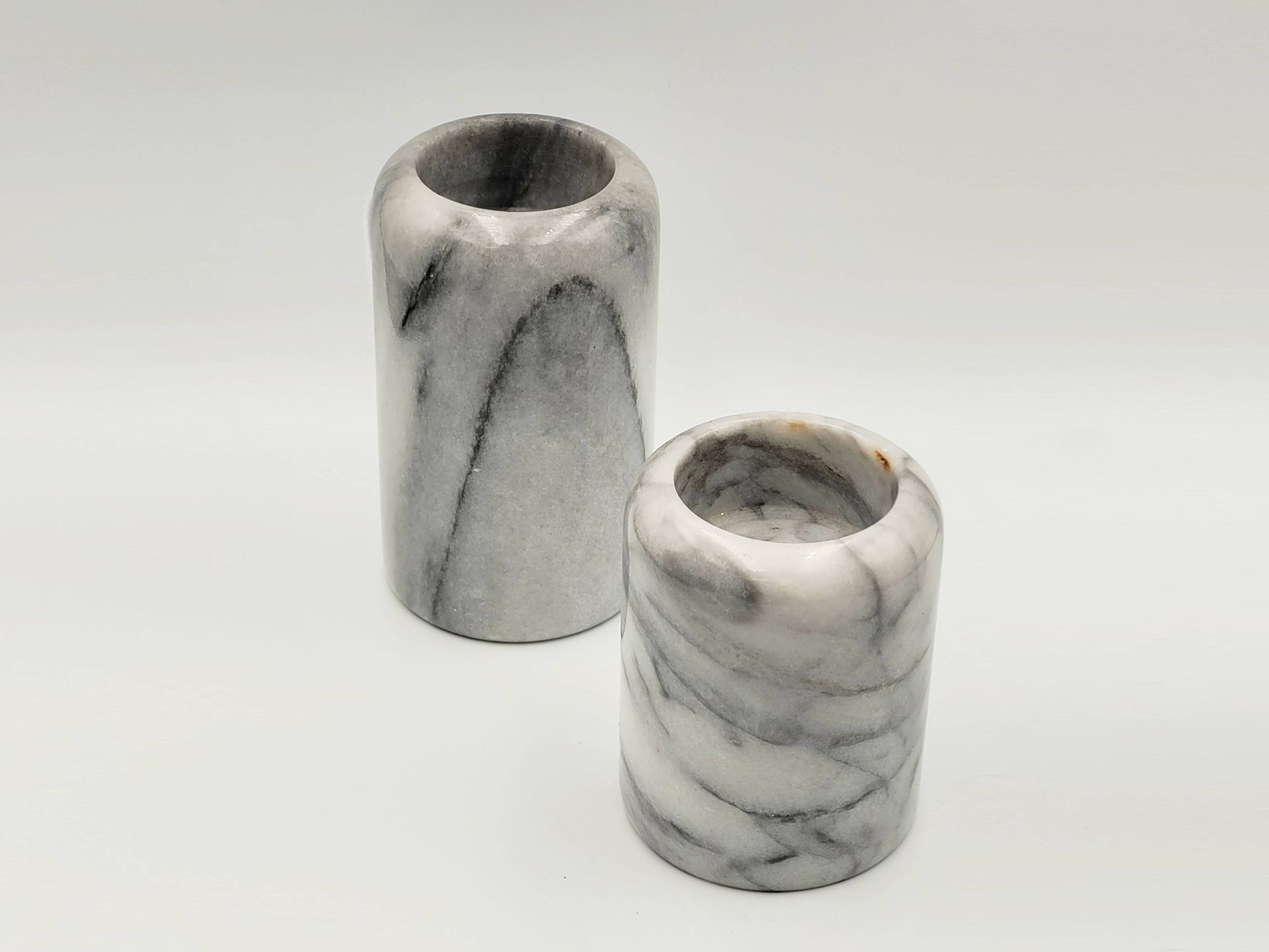 Marble candleholder set, Danish design, 1970s, production: Denmark
