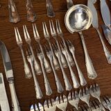 Cutlery 168 pieces silver metal Saint Médard Louis XV style