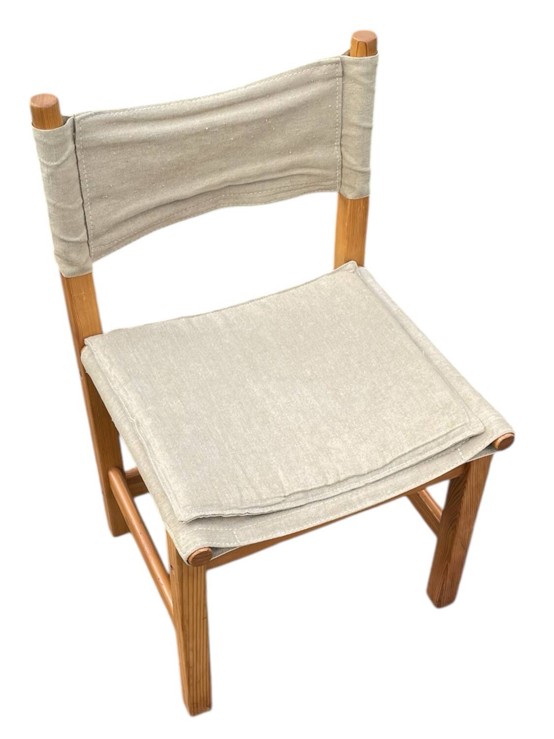 Tomas Jelinek Kotka Chair for Ikea pine and linen 1970s