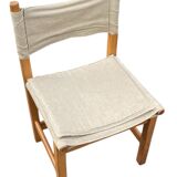 Tomas Jelinek Kotka Chair for Ikea pine and linen 1970s
