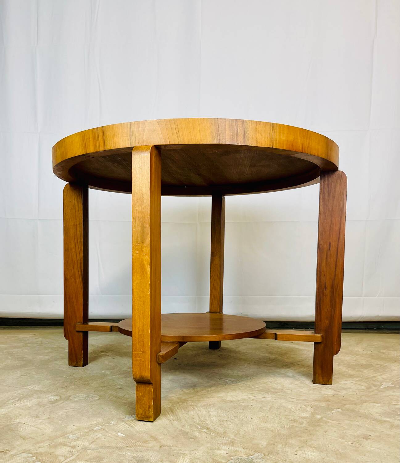 Art Deco round side table