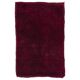 Solid Maroon Red Minimalist Turkish Tulu Rug, 100% Wool