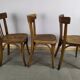 Suite of 6 wooden barhel barel bistro chair