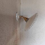 Vintage opaline lace wall light