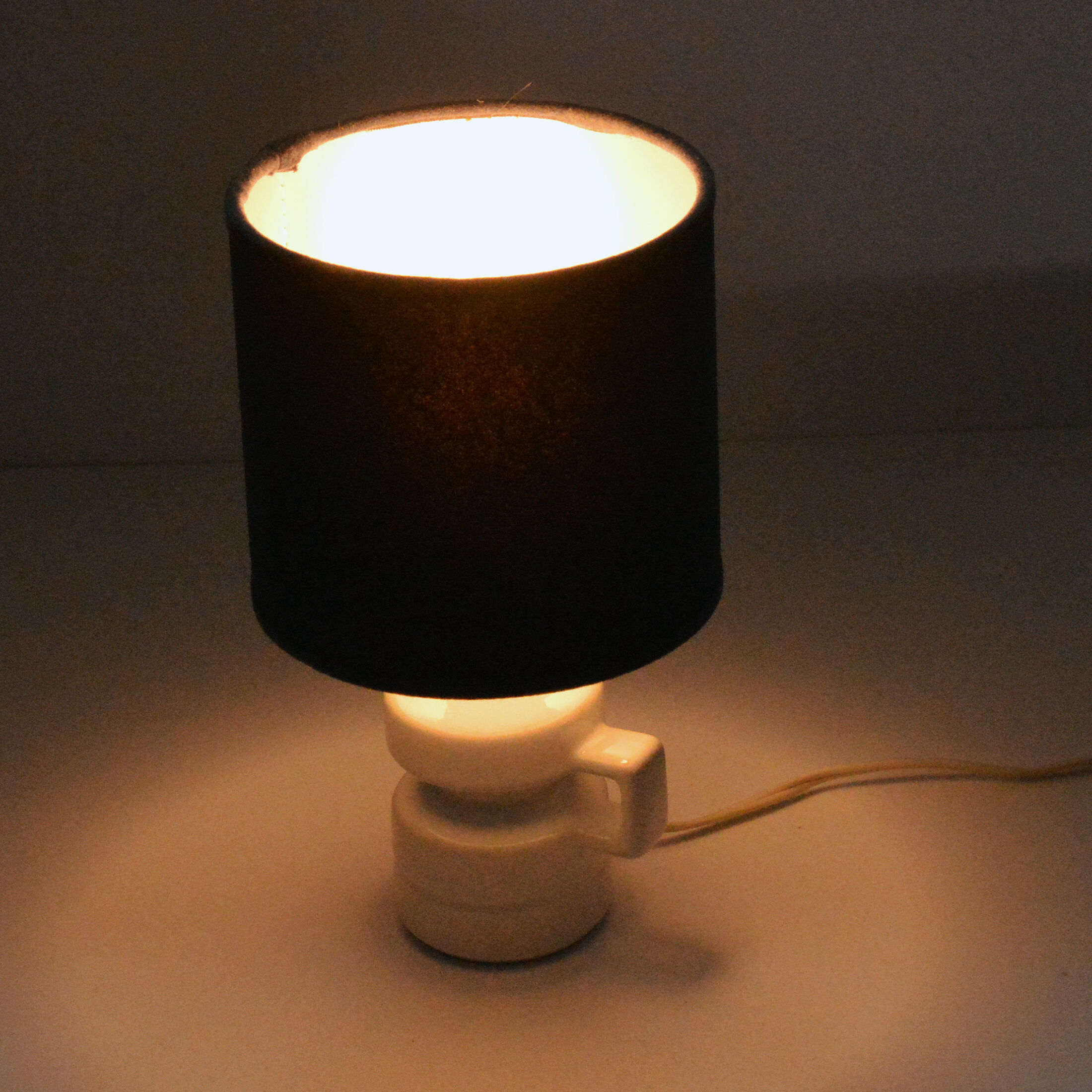 1970s ceramic bedside lamp, UK
