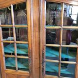 Louis XV display case library with small panes from the beginning of the 19th century