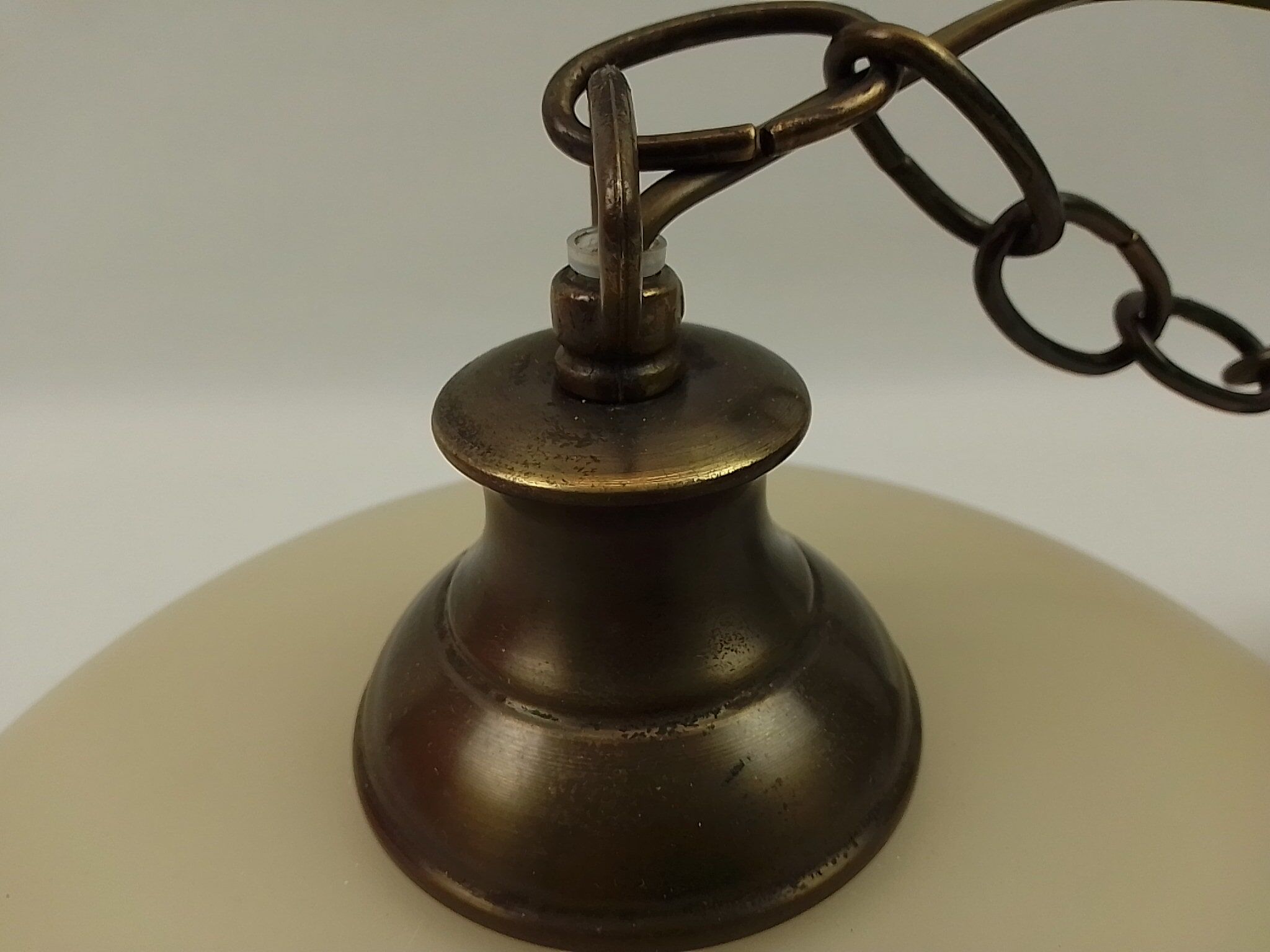 Round chandelier in glass and brass diameter 40cm