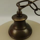 Round chandelier in glass and brass diameter 40cm