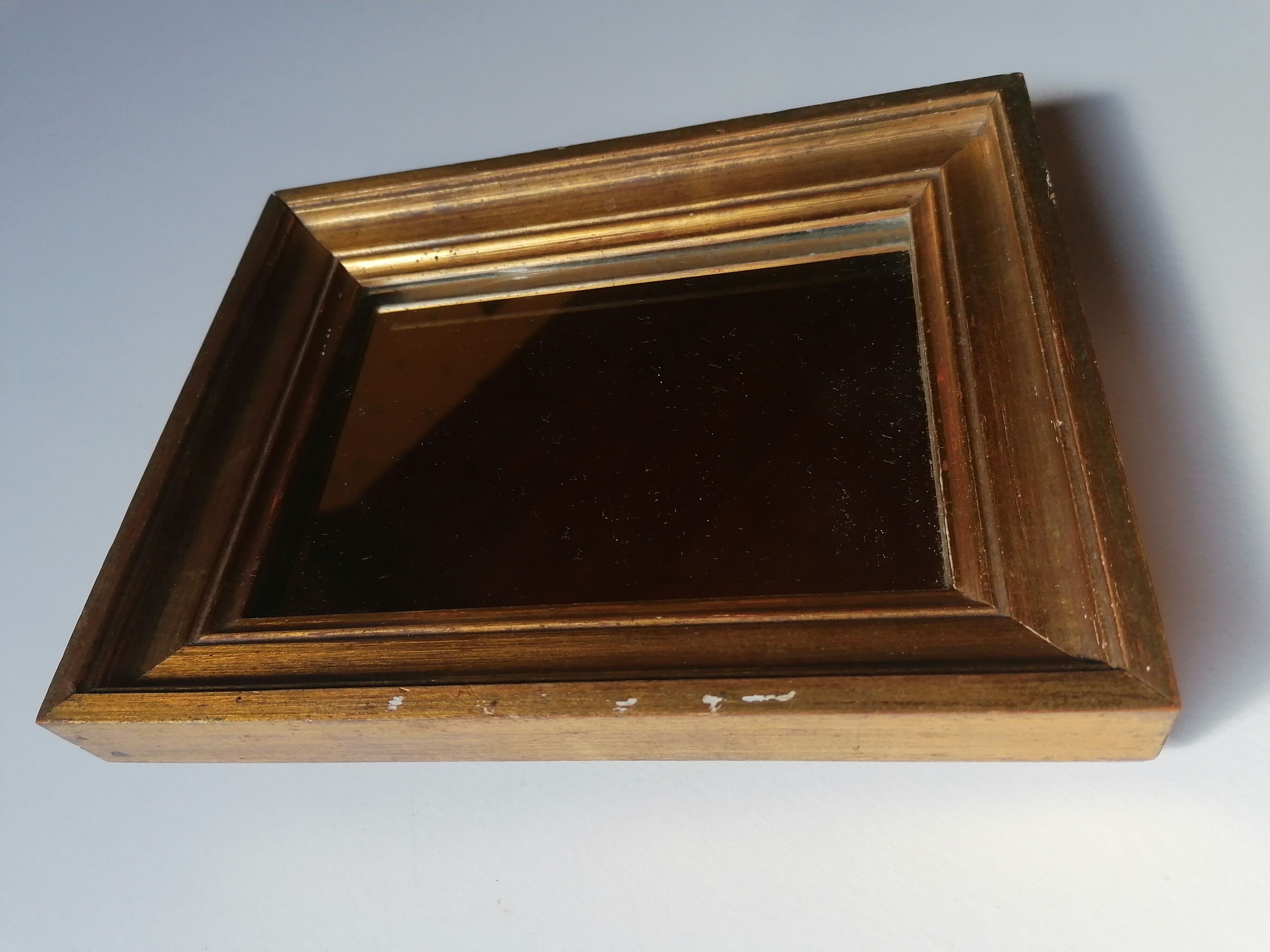 Miroir bois doré 16x20cm