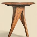 Solid oak side table – Scandinavian design from the 1950s
