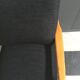 Fauteuil noir années 1960