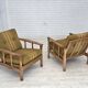 1970s, Danish armchair, furniture wool, solid oak wood.