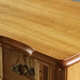 Vintage Mid-century Baroque Style Danish High Boy Brutalist Dresser 1960s