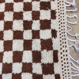 Handmade wool Berber rug 288x230 cm