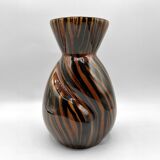 Earthenware vase • Domino collection from Sarreguemines • Vintage 60-70s
