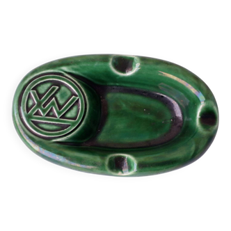 Green ceramic ashtray