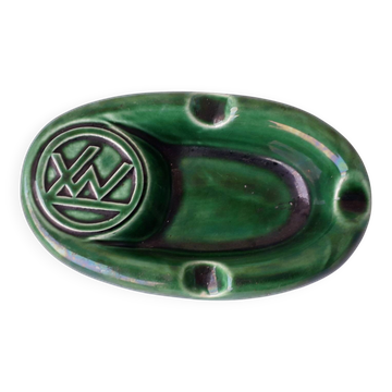 Green ceramic ashtray