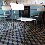Suite 4 chairs formica white