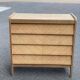 Commode scandinave 4 tiroirs rénovée en bois brut 1940