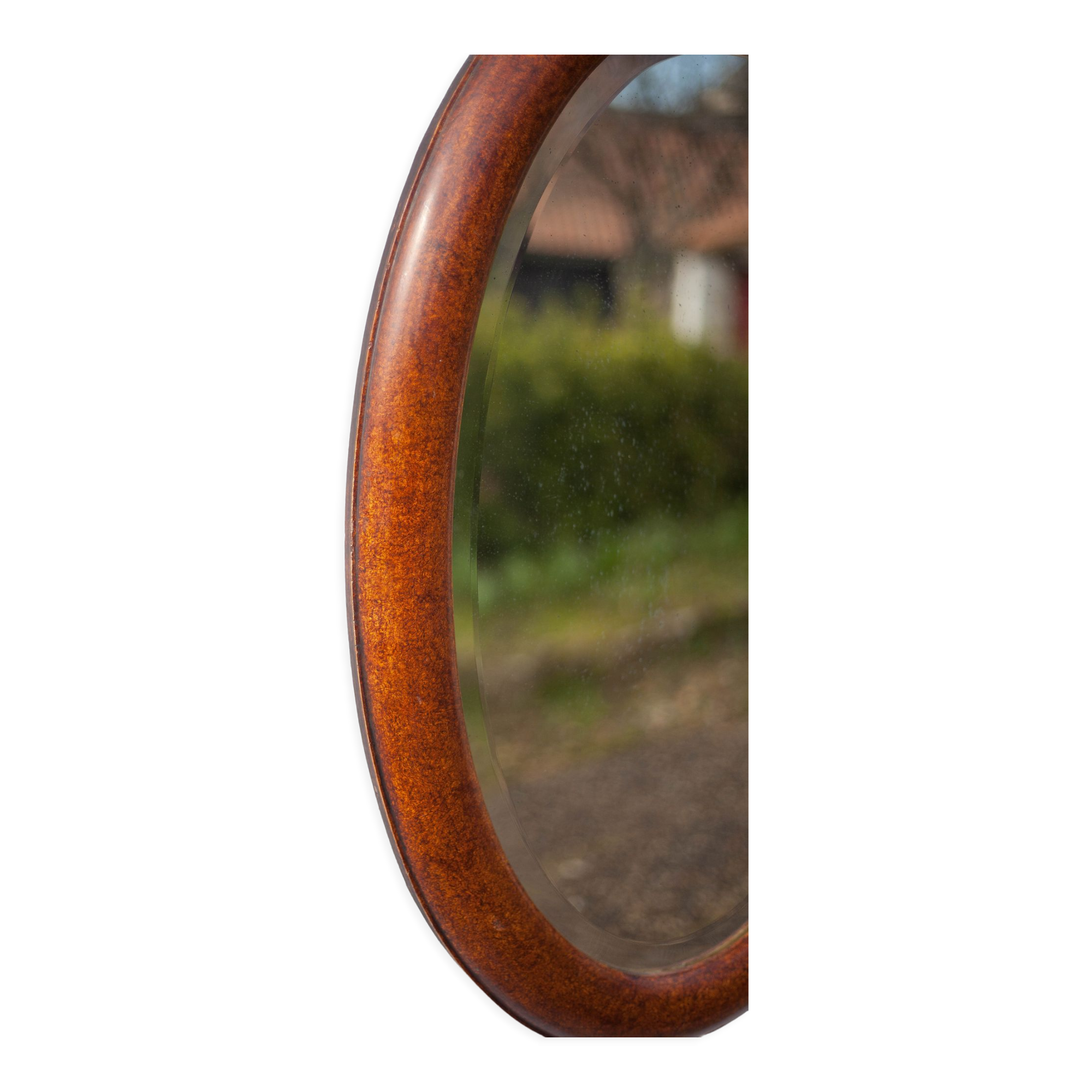 Miroir oval vintage 85x57cm