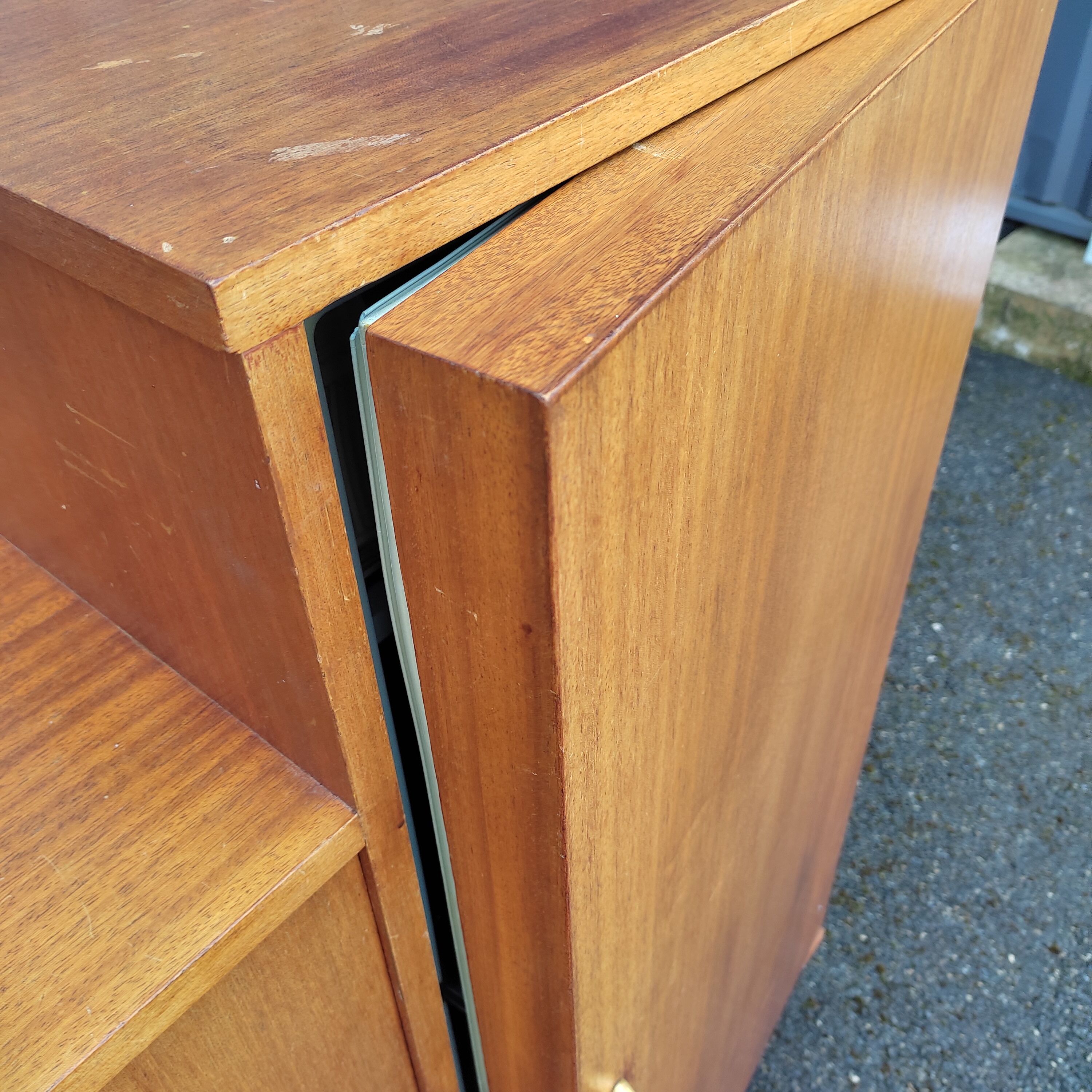 Vintage bar fridge cabinet