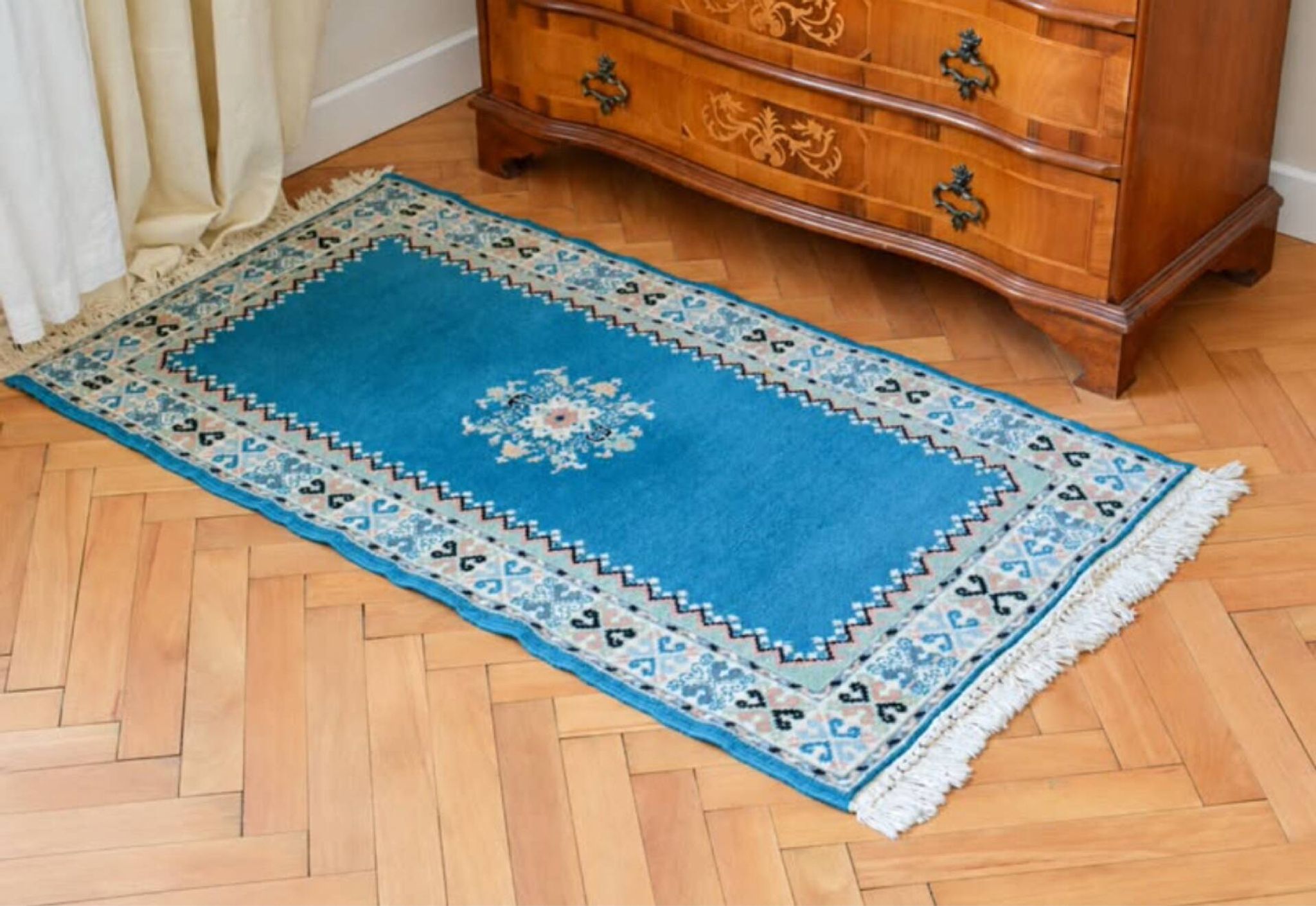 Vintage Moroccan Hand-Knotted Rug – Extra Supérieure – 130 × 70 cm