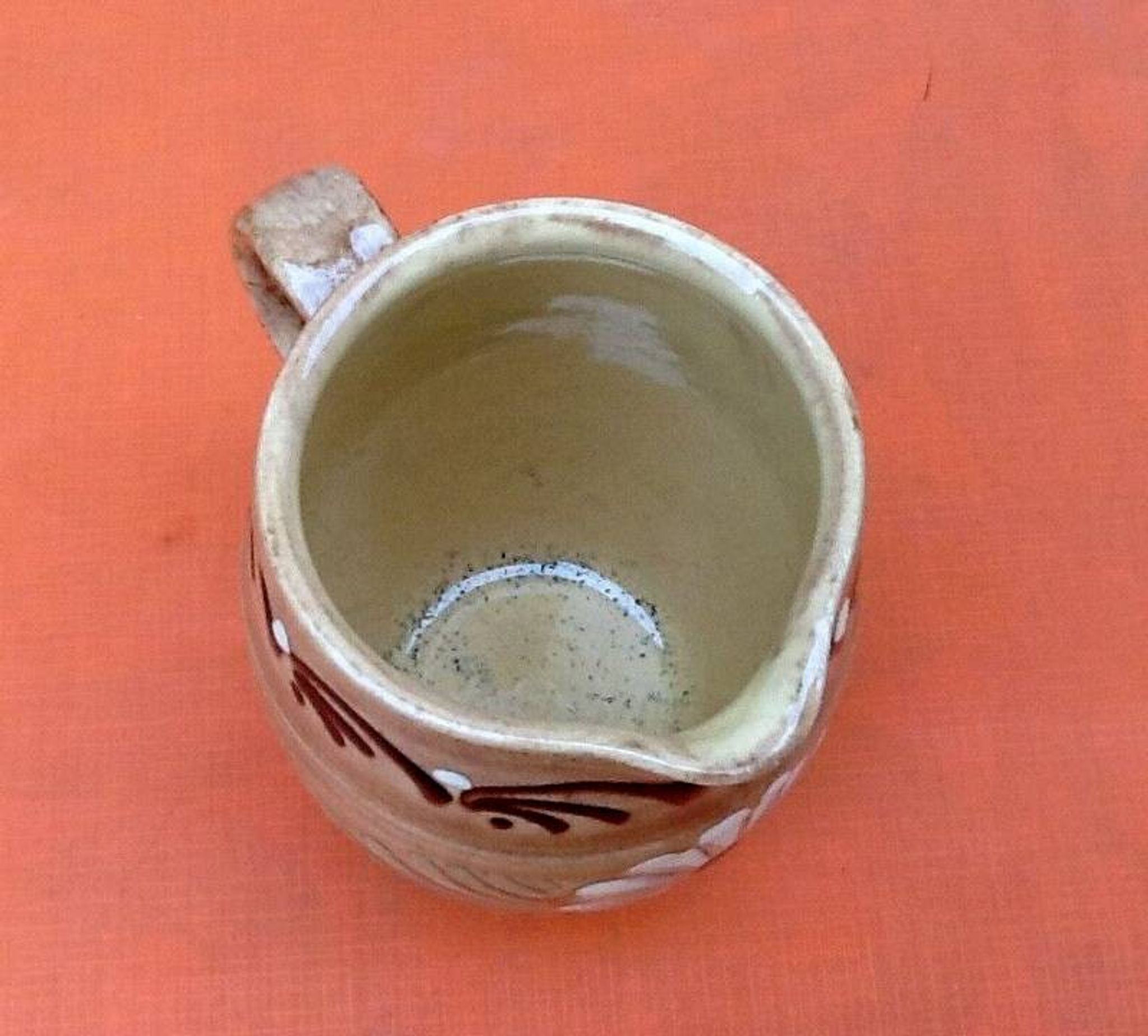Pichet en céramique traditionnelle Alsacienne Soufflenheim