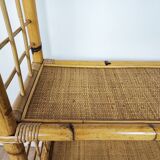Rattan bookcase shelf