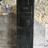 Riveted cloakroom converted into storage cabinet - early twentieth century
