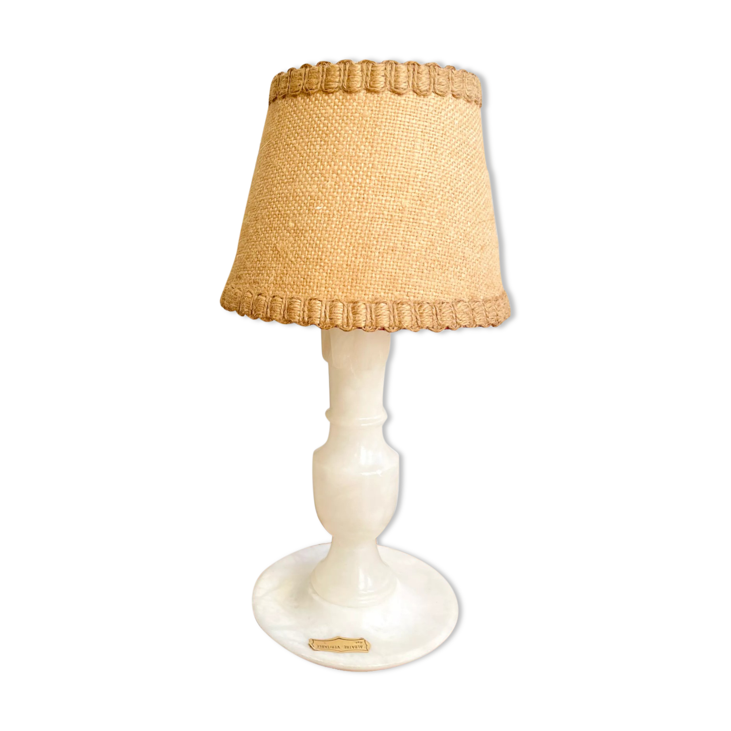 Bohemian lamp in alabaster