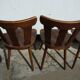 Lot of 4 wooden bistro chairs - 70s 80s 90s