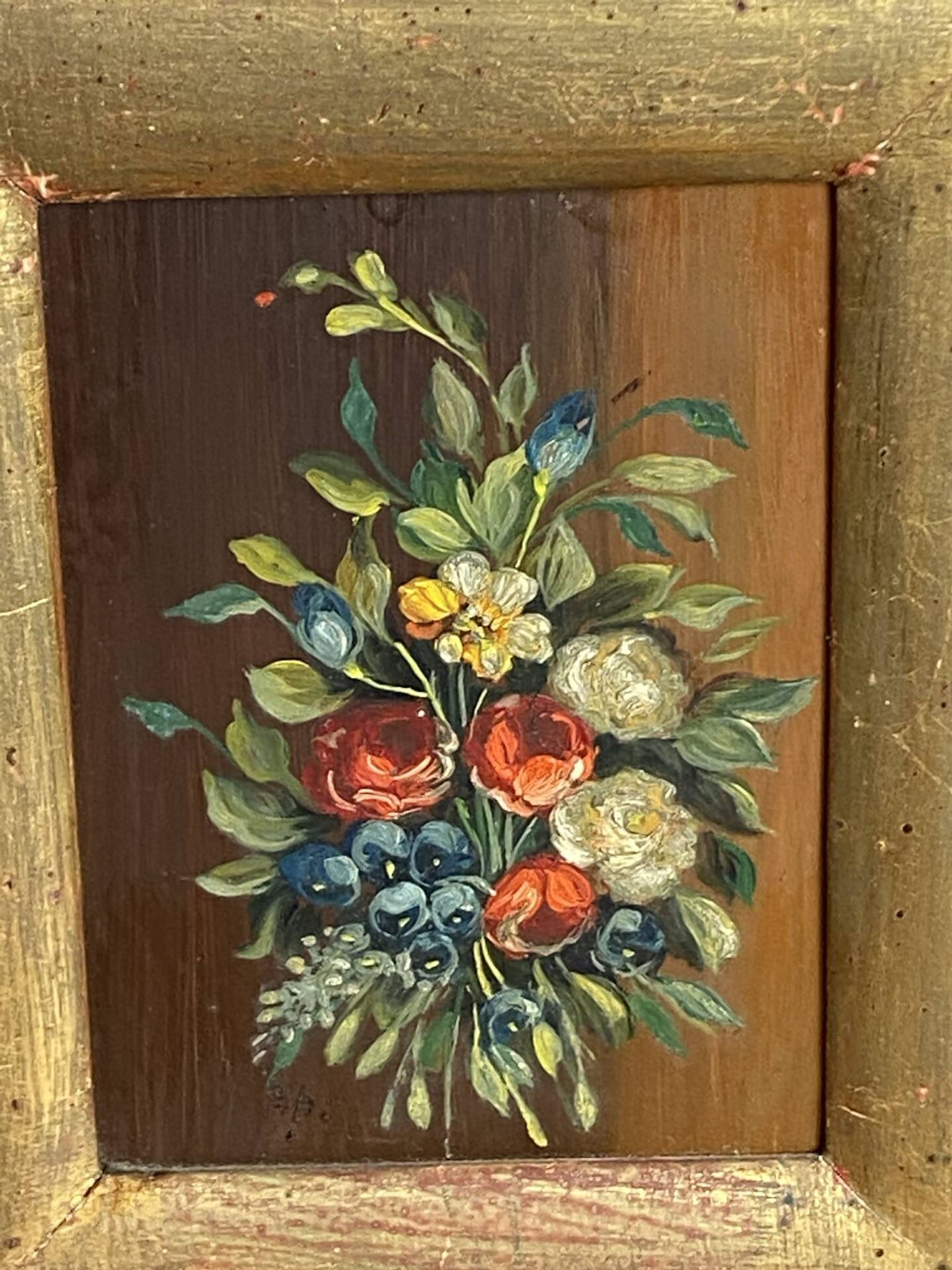 Wood painting, Italy wooden framing