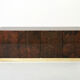 Aldo Tura sideboard in brown parchment and brass 1960