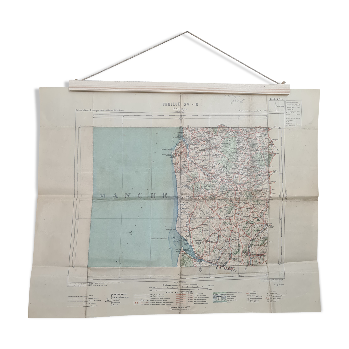 Carte routière 1900