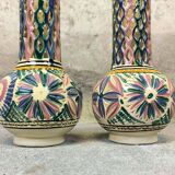 Pair of vintage openwork vases