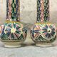 Paire de vases ajourés vintage