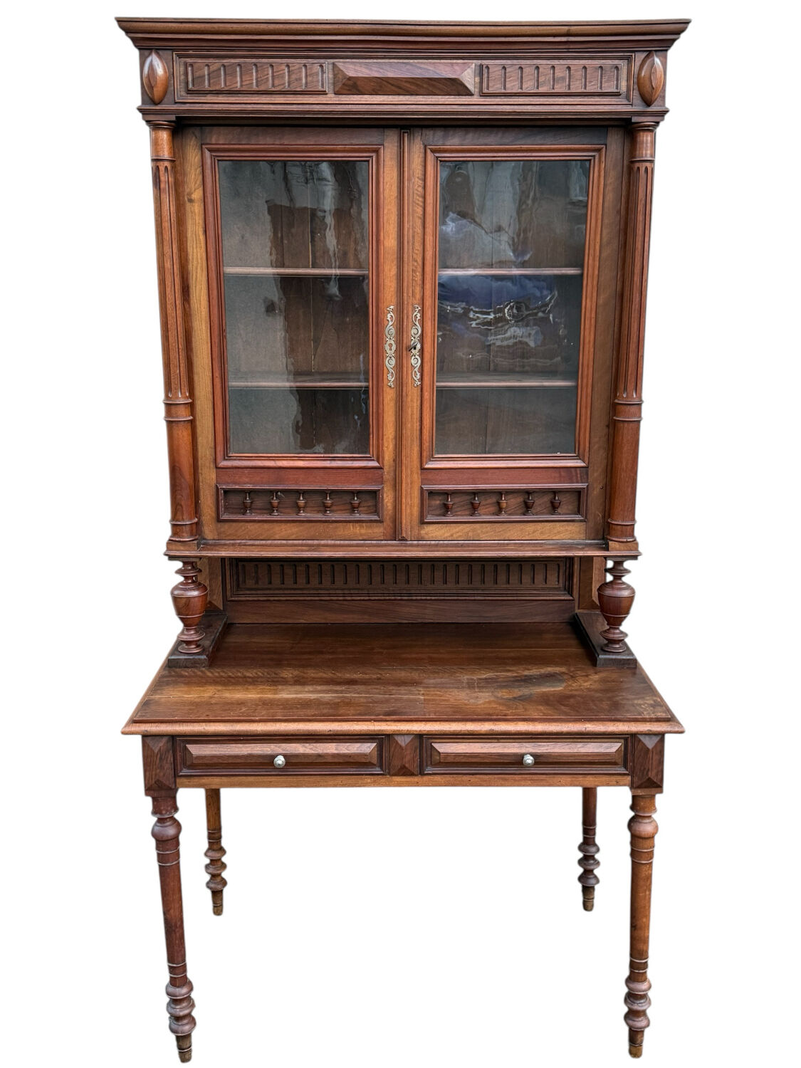 Bureau bibliothèque de Notaire Napoléon III 1880