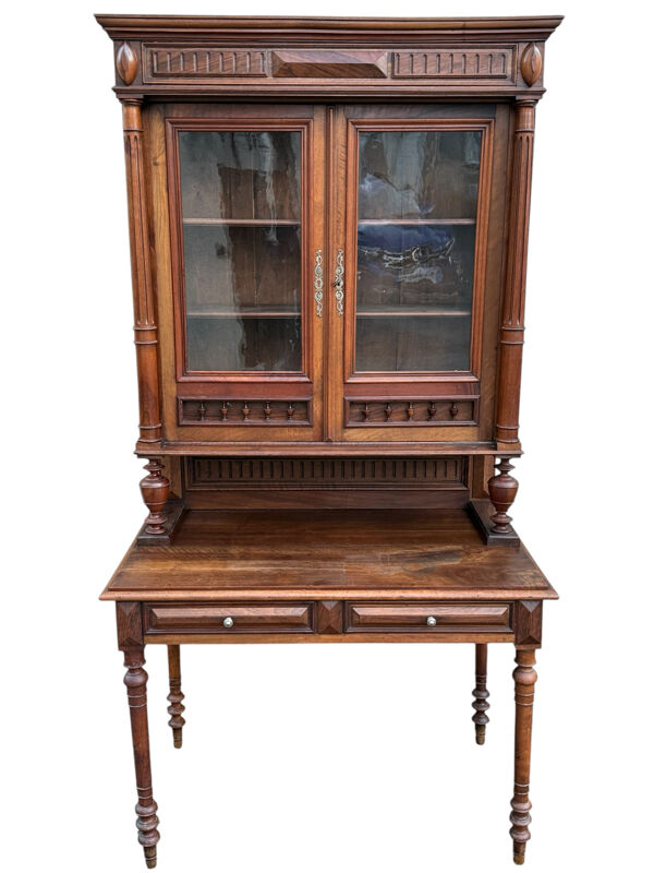 Bureau bibliothèque de Notaire Napoléon III 1880