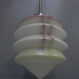 Art deco hanging lamp with lantern shade
