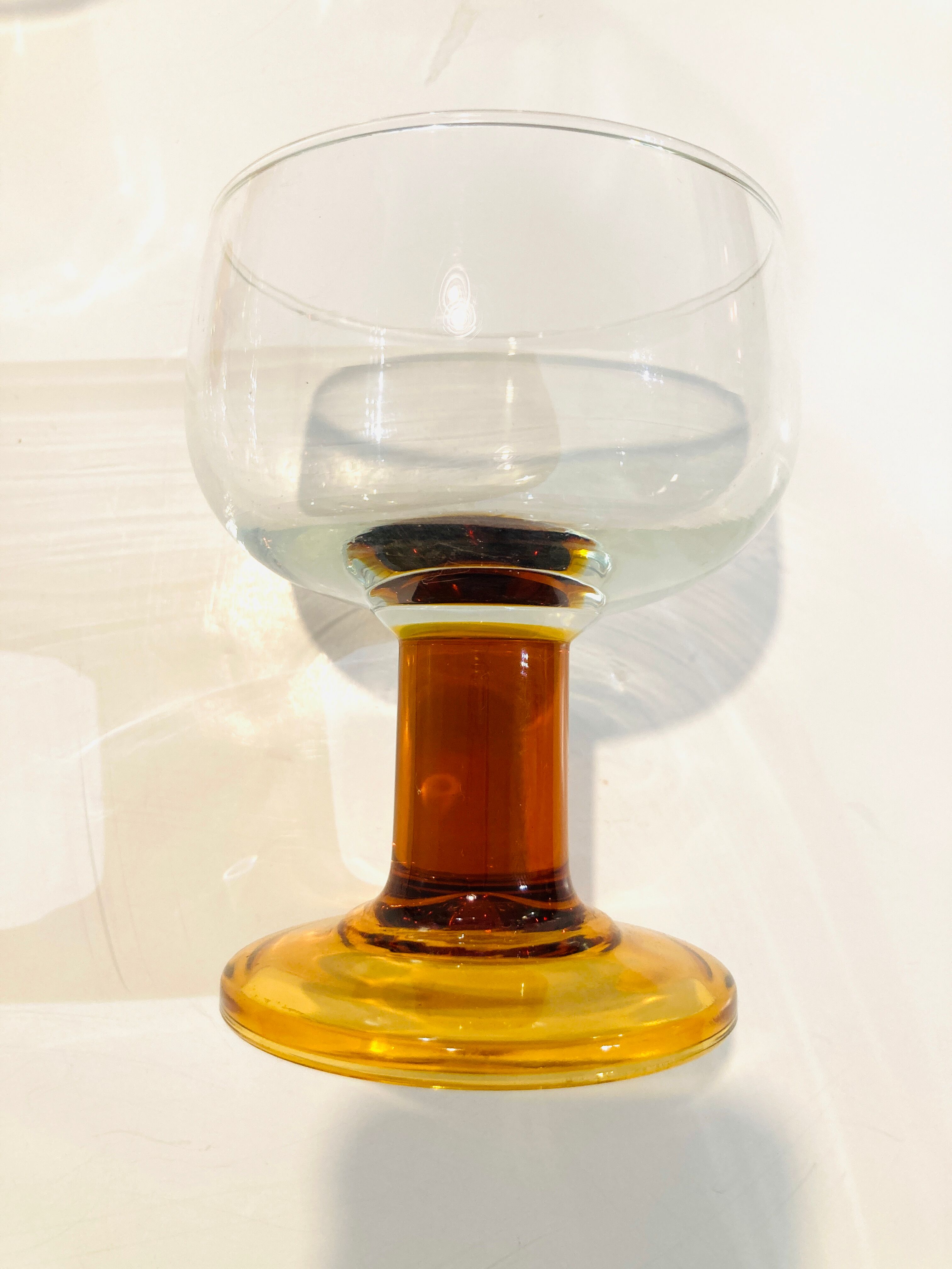 4 camel foot glasses from the 70s