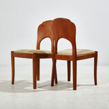 Chaise de salle à manger en teck massif par Niels Koefoed pour Koefoeds Hornslet mk9828