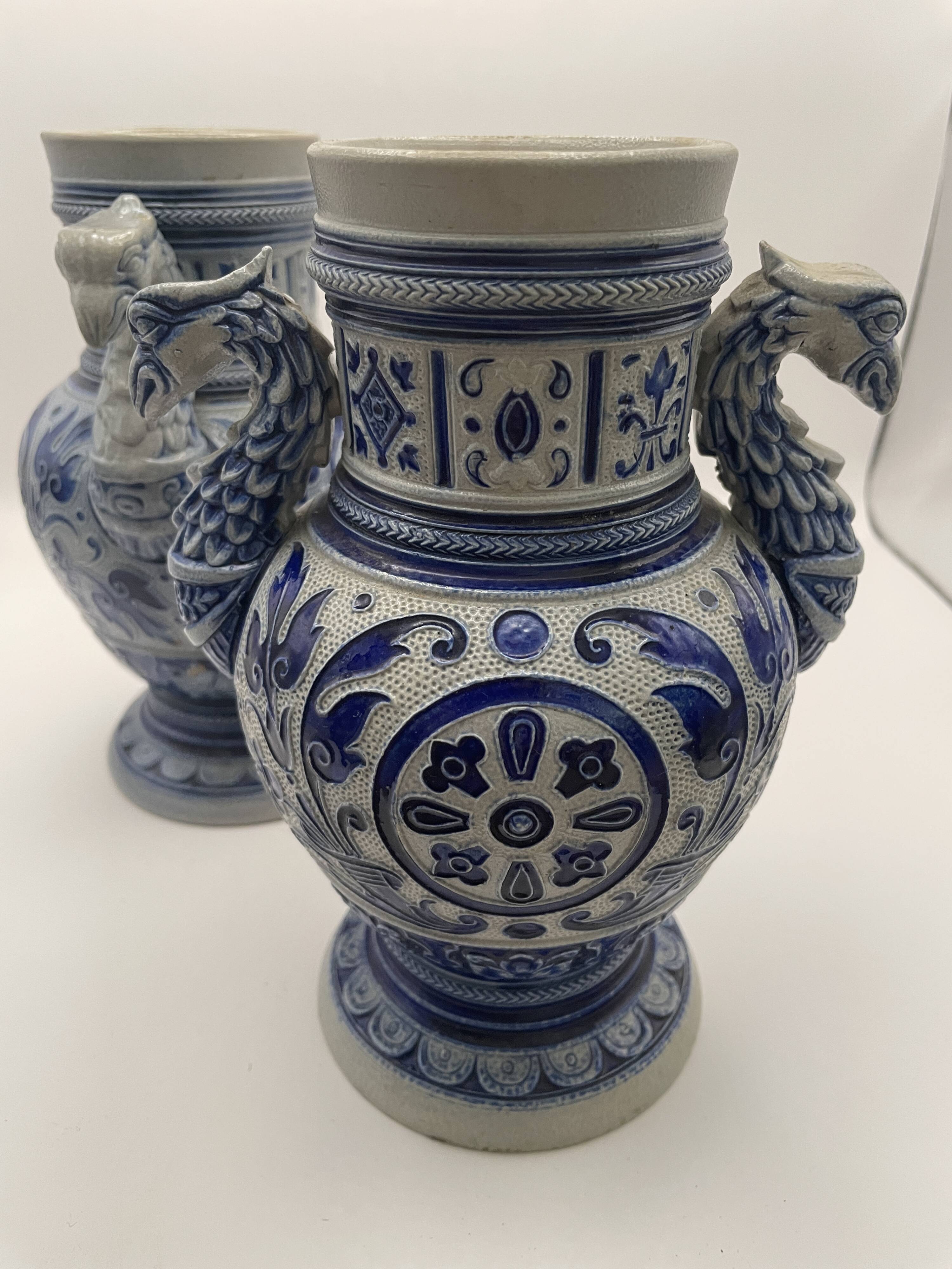 Paire de vases art nouveau, Simon Peter Gerz – Westerwald