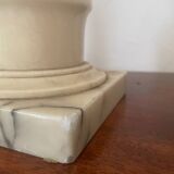 Marble baluster lamp base 44.5cm