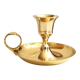 Gilded brass hand candle holder