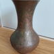 Artisanal vase from Mexico in hammered copper