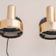 Vintage IKEA Golden wall Sconces, Swedish modern design