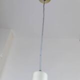 Purple, Green and Silver Metal Ceiling Lamp - 1980s Memphis-Postmodern Pop Art Pendant