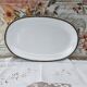 Grand plat ovale porcelaine Winterling Bavaria décor frise dorée Excelsior