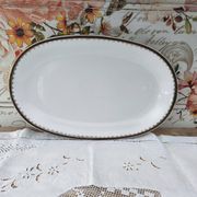 Large oval Winterling Bavaria porcelain dish with gold frieze Excelsior decoration